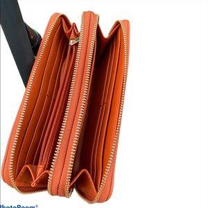 Lands end women’s leather purse with 4 pocket